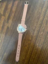 UTHAI CQ20-reloj de cuarzo con correa de acero para niños y mujeres, relojes de pulsera coloridos con dibujos animados de calidad