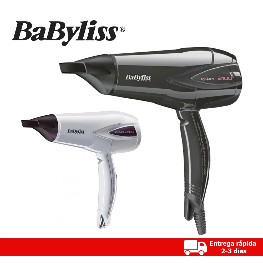 BABYLISS D322E Secador pelo Expert Plus 2100 W 2 velocidades 2 temperaturas  color negro o blanco|Secadores de pelo| - AliExpress