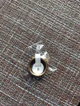 ELSEMODE-Anillo de alianza de boda de acero inoxidable, 8mm, 316L, números romanos, dorado, negro, Punk, joyería