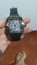 Reloj deportivo con esfera grande para hombre, cronógrafo de cuarzo, militar, dorado, de lujo, Hip-Hop