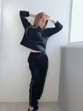 Women Suit Hoodies Amii Sport Cotton Pants Autumn Female Winter Causal Minimalism 12030276