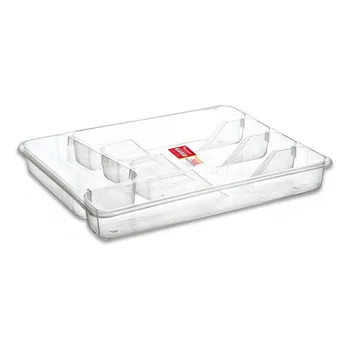 

Cutlery Organiser Privilege Transparent (33,5 x 29 x 5 cm)