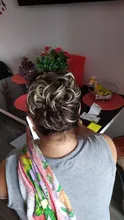 XINRAN-extensiones de moño sintético para mujeres y niños, moño desordenado y rizado, extensión de pelo para boda