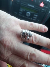 Punk personalidad de los hombres anillo de tigre de los hombres exquisita joyería de titanio anillo de acero (tamaño: 8-11)