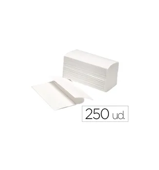

PAPER TOWEL SET 2 LAYERS 21,8X23 CM NEUTRAL PACKAGE 250 UNITS FOR DISPENSER H3 66413
