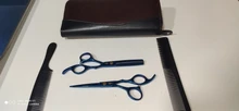 Juego profesional de tijeras para peluquería, accesorios para corte de pelo, para peluquero de alta calidad de salón, opción multicolor de 6 pulgadas