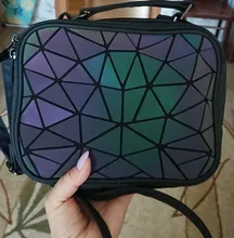 Geometric Handbag Laser-Bag Crossbody-Bags Square Teenage-Girl DIOMO Luminous Women Small