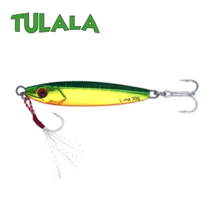 GREEN GOLD Tulala металлическая литая 30 г джиговая блесна, швартовка, литье свинца, рыба, SeaBass, рыбалка на щуку Приманка снасти, вобберы, жесткие приманки - Цвет: GREEN GOLD