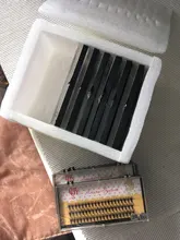 QSTY-Conjunto de pestañas postizas individuales, extensiones de pestañas largas naturales, 60 mechones/caja de maquillaje 20D visón Flare Cilio