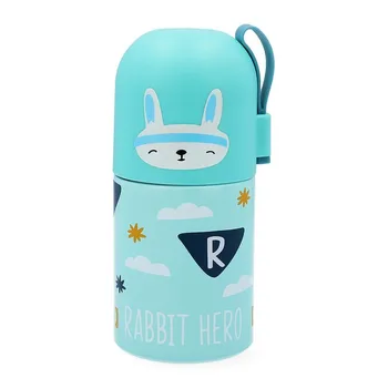 

Travel thermos flask Quid Rabit Go Hero Multicolour Stainless steel 0,35 L