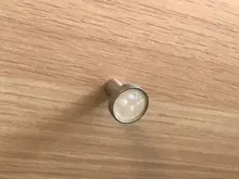 Dooroom-manijas de latón para muebles, ganchos de níquel cepillado mate, con carcasa colorida, para vestidor, armario, cajón, perillas