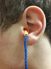 Tapones de silicona con cable para los oídos, Protector reutilizable de protección auditiva, auriculares con reducción de ruido, gran oferta, 10 Uds.