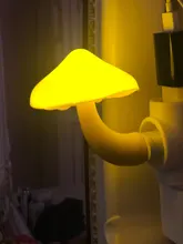 Lights-Lamp Wall-Socket Mushroom Us-Plug Led-Night-Light Home-Decoration for EU