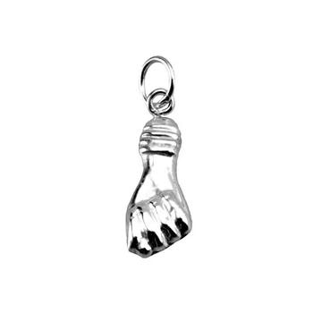 

Pendant 925 Sterling silver m. Rhodium-plated hand fist higa n4 [AA3317]