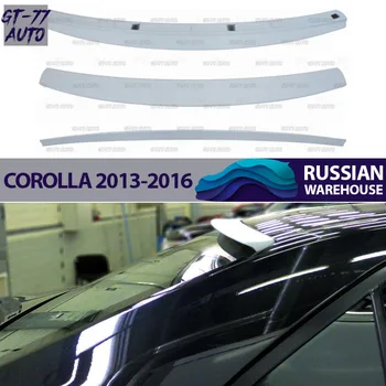 

Spoiler on rear window case for Toyota Corolla 2013-2016 lip canopy exterior material ABS plastic sport styling tuning pad