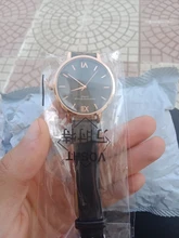 Reloj de pulsera analógico de cuarzo para Mujer, cronógrafo con correa de cuero de lujo, color negro, 5 uds.