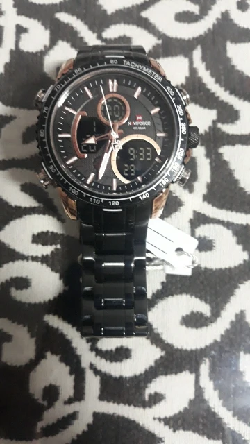 Chronograph Quartz Men Wristwatch Stainless Steel  photo review