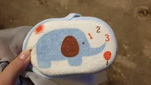 Esponja de seguridad para tubo de baño, soporte para baño para bebé recién nacido bonito, esponja de baño de dibujos animados, 2018