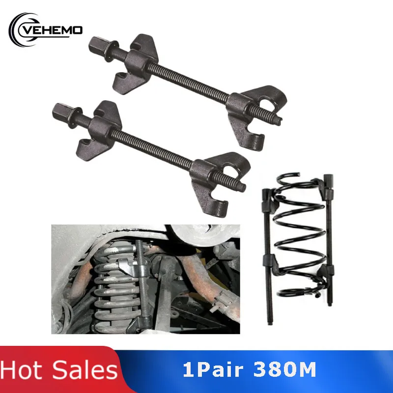 

Vehemo 1Pair Car Coil Spring Compressor Heavy Duty Suspension Struts Clamp Set 380MM Automobile Cars Spring Tool Set Strutss