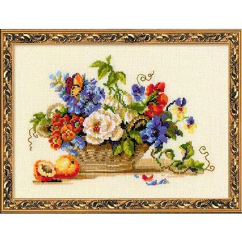 

864 set for embroidery Riolis 'натюрморт s peach, 30*24 cm