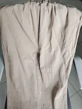 Pantalones de cintura elástica para mujer, pantalón gris de algodón, de talla grande, caqui, informal, holgado, hasta el tobillo, elegante, 5XL