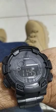 Reloj Digital LED para Hombre, pulsera de deportes divertidos con esfera de plástico de 30M, resistente al agua, con correa de goma, Masculino