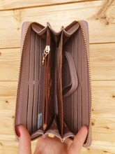 WEICHEN-cartera de mano larga para mujer, billetera de gran capacidad, monedero para teléfono, tarjetero