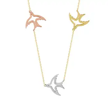 

Swallow Gold Necklace 03-378-9500015812
