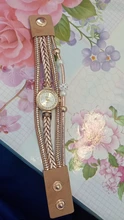 Reloj de pulsera para mujer, de cuarzo, redondo, analógico, informal