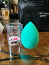 Esponja de maquillaje cosmético, corrector en polvo, juego de licuadora, esponja de base de maquillaje en húmedo, herramienta cosmética más grande, esponja de maquillaje