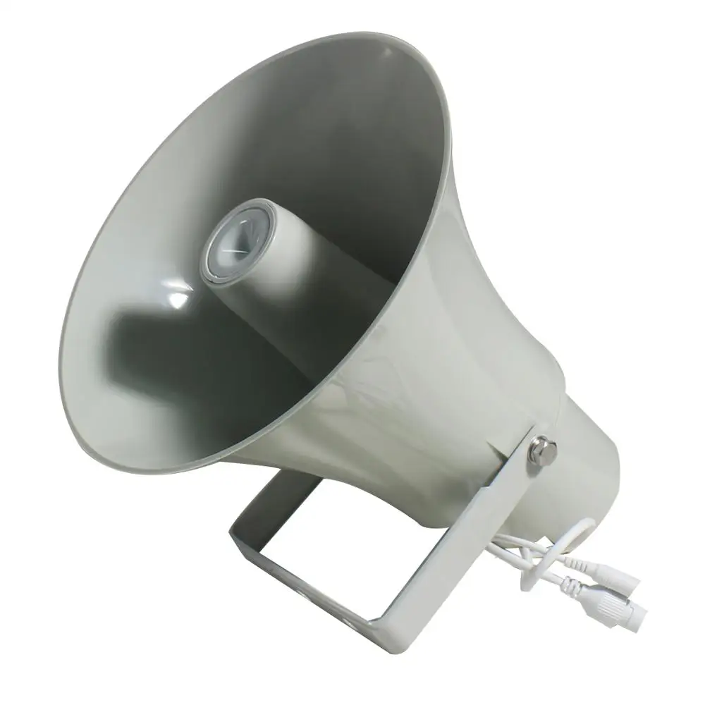 

15/30 watt outdoor long distance SIP network pa active power horn speaker with 24VDC or PoE power supply and RJ45 interface