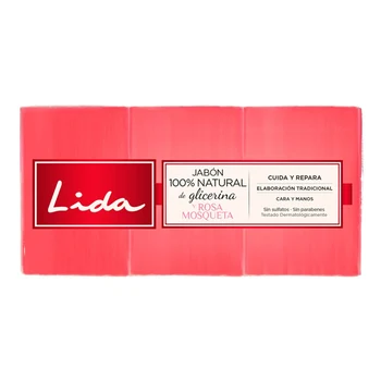 

Glycerine and Rosehip Soap Bar Lida (3 pcs)