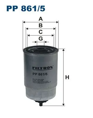 Фильтр топливный DAF FILTRON PP861/5