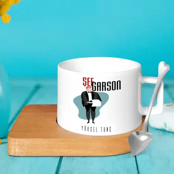 

Personalized Professional Chef Waiter Wood Altlıklı Ceramic Cup