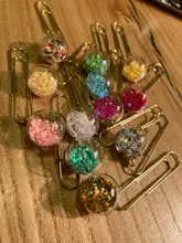 Domikee-clips de papel marcapáginas de metal para oficina y escuela, bonitos y creativos, clips de nota fina para estudiantes, suministros de papelería