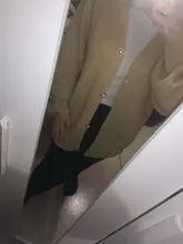 Kimono Cardigan Sweaters Lantern Berrygo V-Neck Knitted Female Women Sleeve-Button Streetwear