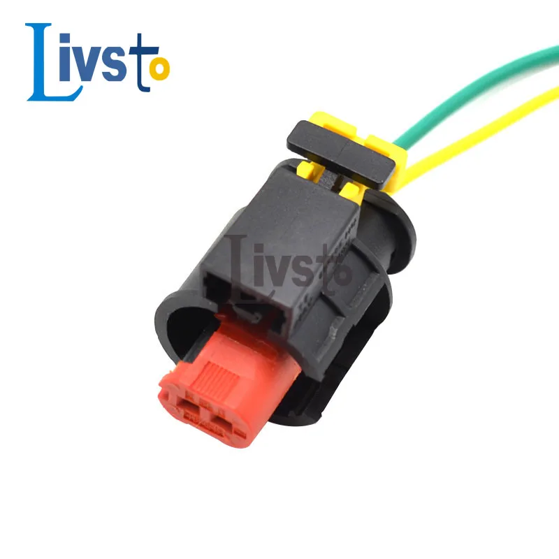1 Set 2 Pin Tyco Connettore Cablaggio Automatico Sensore Sigillato Iniettore Carburante Accensione Bobina Presa Spina 284556-1