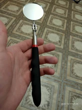 Lente de detección telescópica para coche, espejo redondo de inspección, herramienta de reparación 360, 50mm, 1 ud.