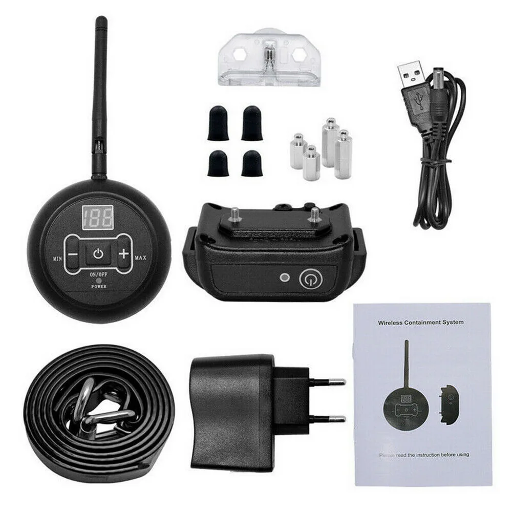 

Wireless Electric Dog Pet Fence Containment System Transmitter Collar with 1 collar BNF