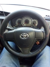 Cubiertas de volante de coche, accesorio Universal de cuero PU, antideslizante, para las cuatro estaciones, 37-38cm