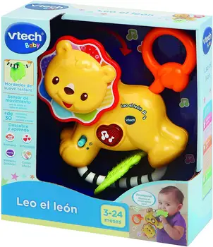 

Interactive teether rattle Leo the lion toy