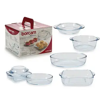 

Set of Oven Dishes Transparent (22 x 17,5 x 26 cm) (4 Pieces)