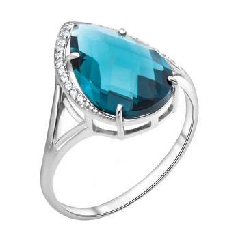 

Silver ring with cubic zirconia Sint. And cubic zirconia