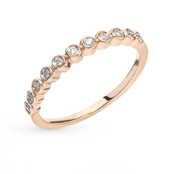 

Gold ring with diamonds sunlight sample 585