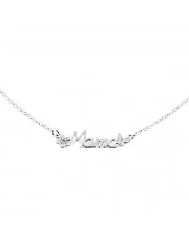 

Necklace Silver mama Butterfly and flower