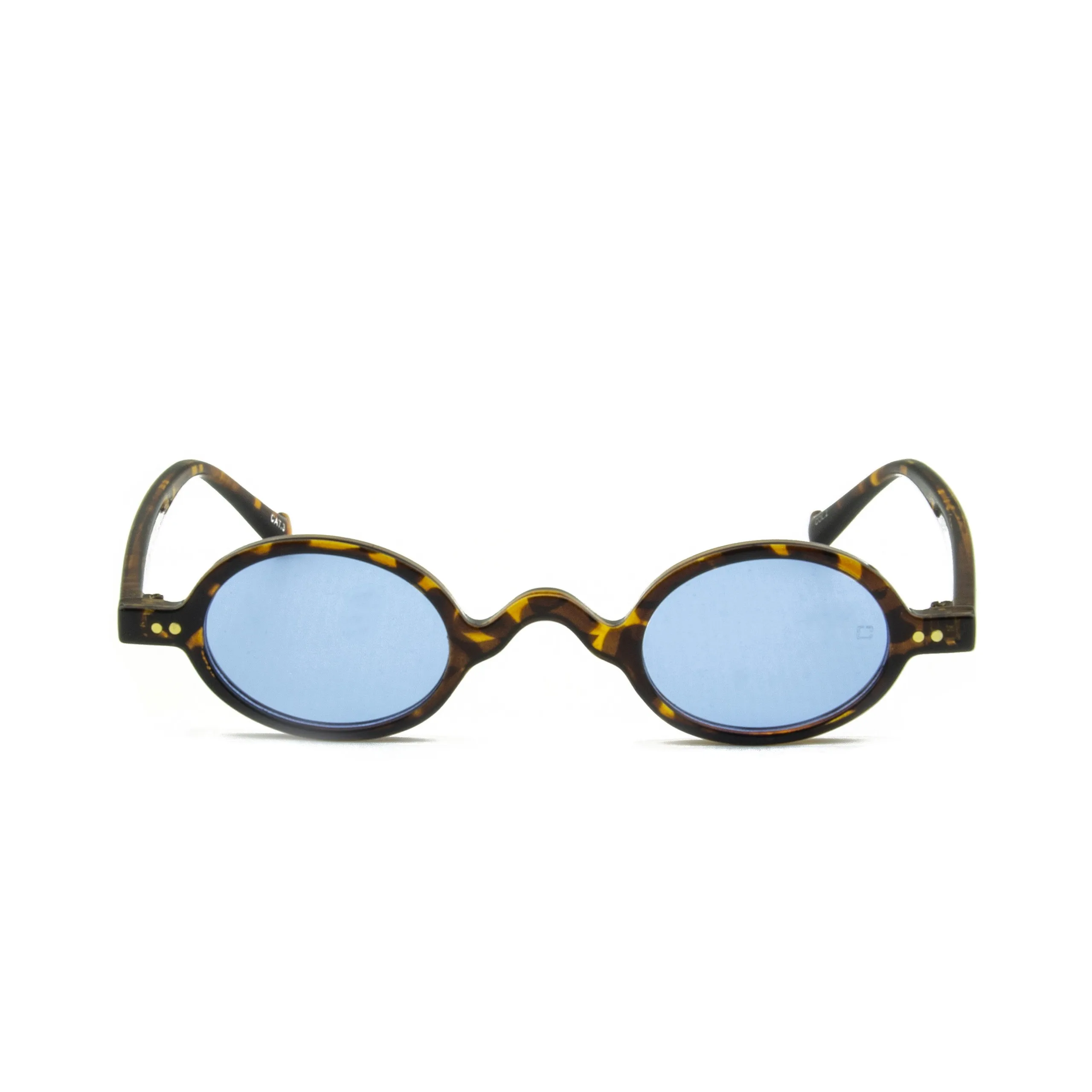 Zolo eyewear 97575 c2 brown/blue retro round sunglasses