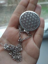 1PC De la flor De la vida budista collar largo cadena semilla De la vida Geometría Sagrada Fleur De Vie De Yoga collar Namasté