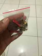 Ball Valve 6mm-12mm Pipe-Fittings Hose Water-Oil Red-Handle Brass Shutoff Barb Gas Inline
