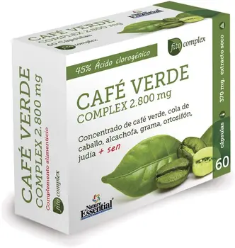 

Coffee Green (complex) 2.800 mg. 60 capsules with ponytail, grama, artichoke capsules, kidney bean, ortosifón and sen
