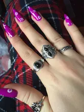 Tocona 11 unids/set antiguo Vintage de Color plata de diamantes de imitación anillo de conjunto para las mujeres geométrico nudillo conjunto de Anillos Midi Anillos 10057